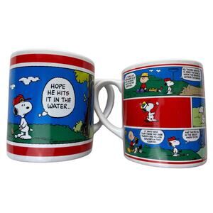 Golf, Gift, & Gallery Peanuts Charlie Brown & The Gang Golf Coffee Estate Mugs